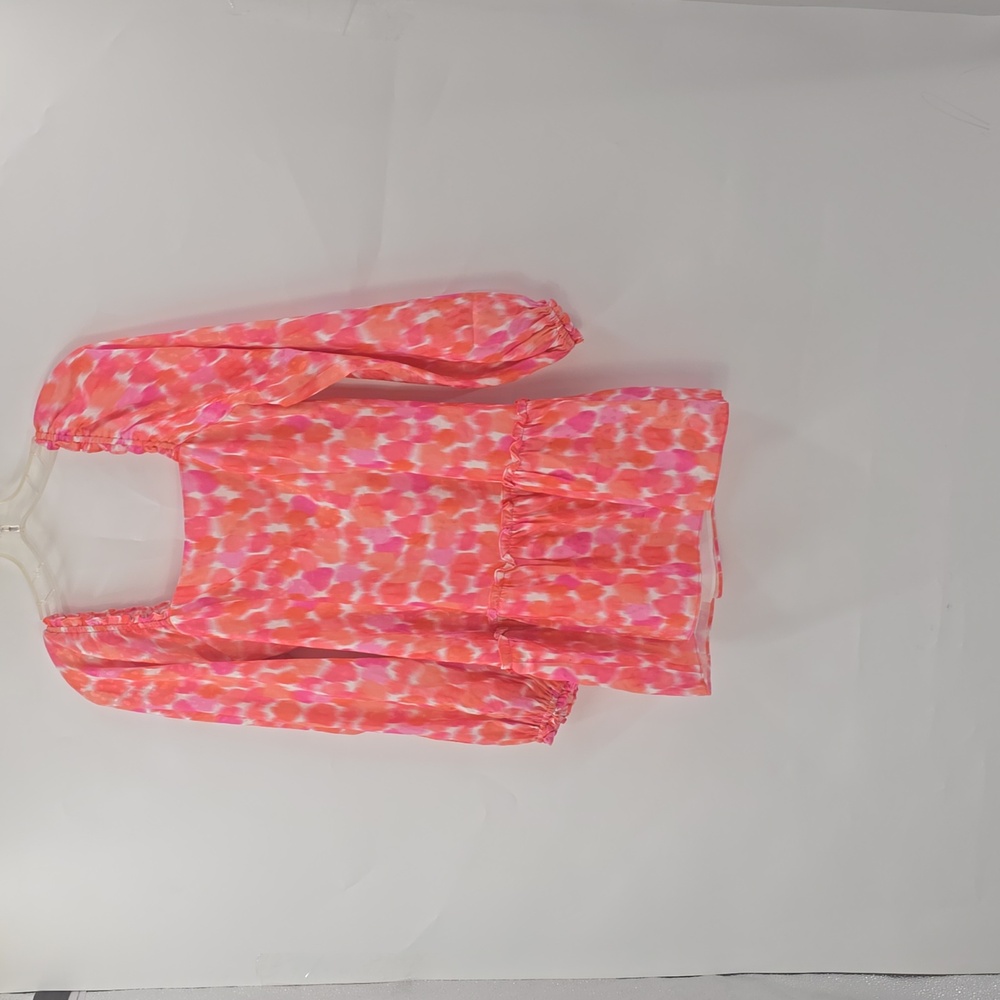 Amanda Uprichard Pink Floral Long Sleeve Dress - Picture 2 of 7